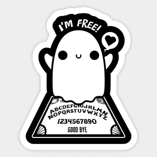 Ouija Board Cute Ghost Summoner Sticker